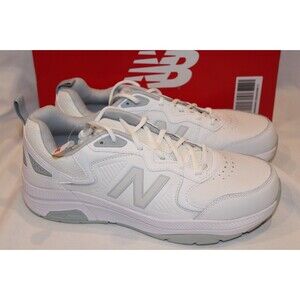 NEW BALANCE WOMEN'S WX857V3 SNEAKERS WHITE GRAY NIB SZ 11 WIDE